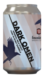 Can image of Dark Omen, an imperial milk stout aged in bourbon barrels