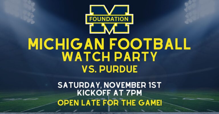Michigan vs. Purdue game on November 1st