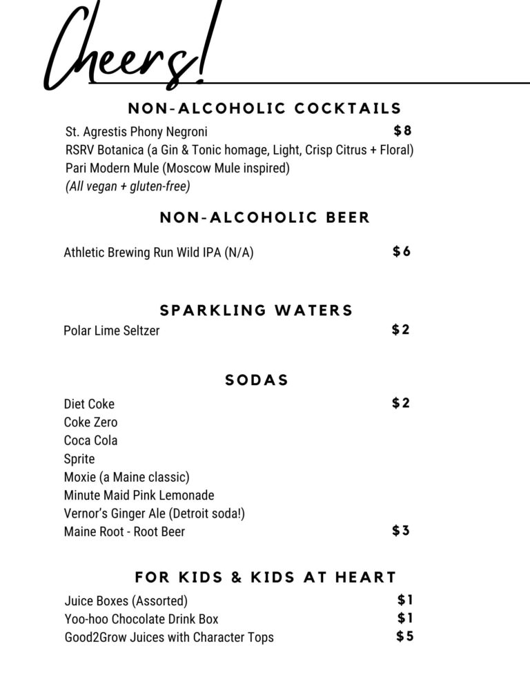 Foundation Brewing, Portland Maine, Low and Non-Alcoholic Drinks, updated 7-20-26